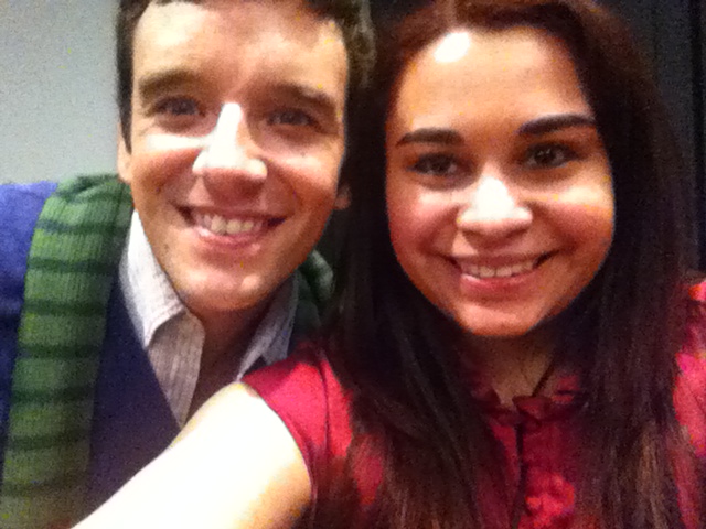 Michael Urie & Kristen Maldonado at the 'He's Way More Famous Than You' screening